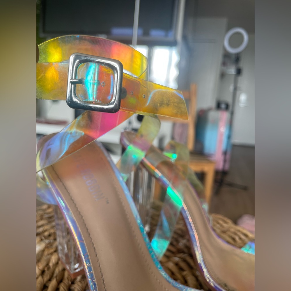 Cape Robbin Iridescent Strap Heels - Picture 3 of 16